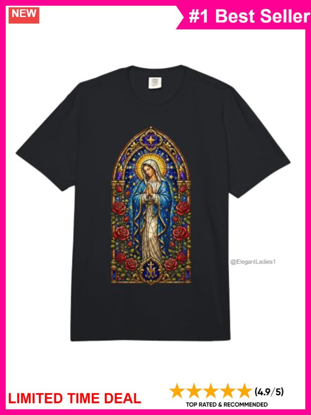 Comfort Colors Heavyweight Cotton Crew Neck Tee Religious Graphic T-Shirt